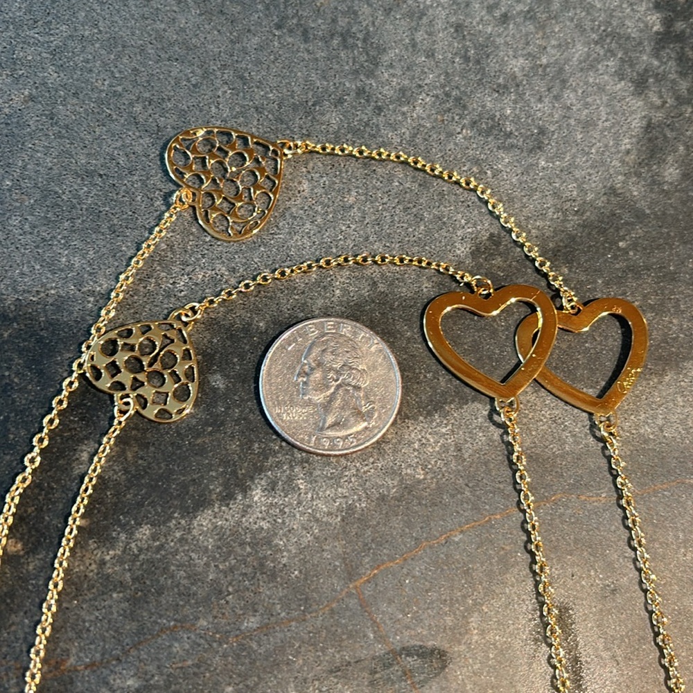 Coach Heart logo Gold tone Necklace - Picture 6 of 7